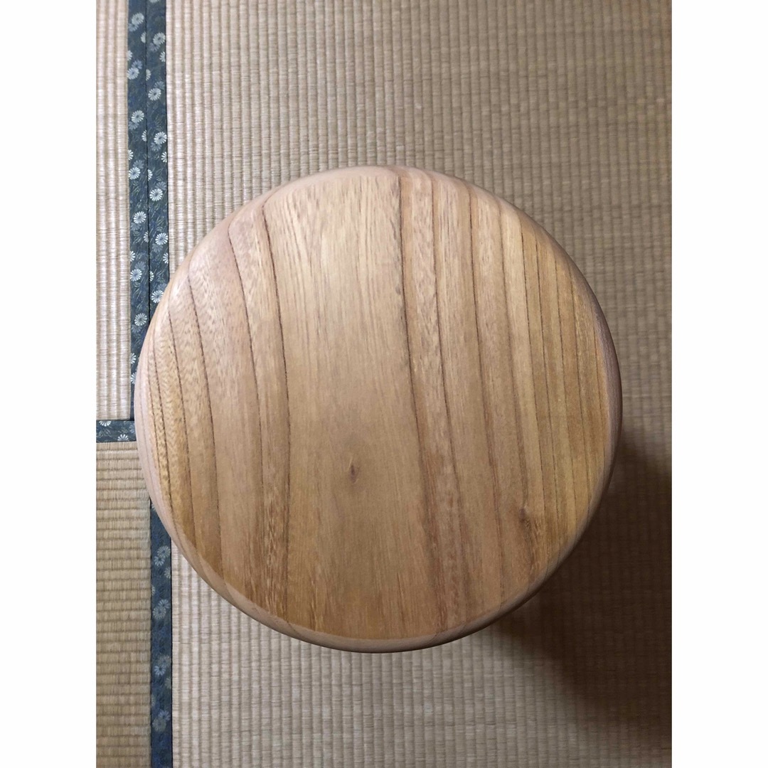 937 建具屋一筋58年のおじいちゃんの手作りスツール、イス☆けやきの