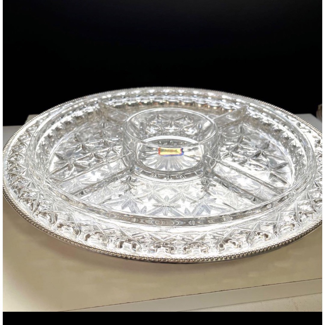 マッピン＆ウェッブ純銀製透かし＆カービングコンポートディッシュシルバー