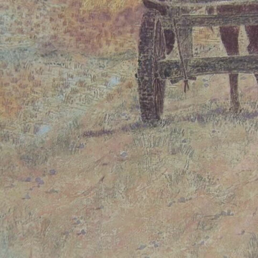 倉島重友、「帰路」、希少な画集より、 新品高級額装付、状態良好の