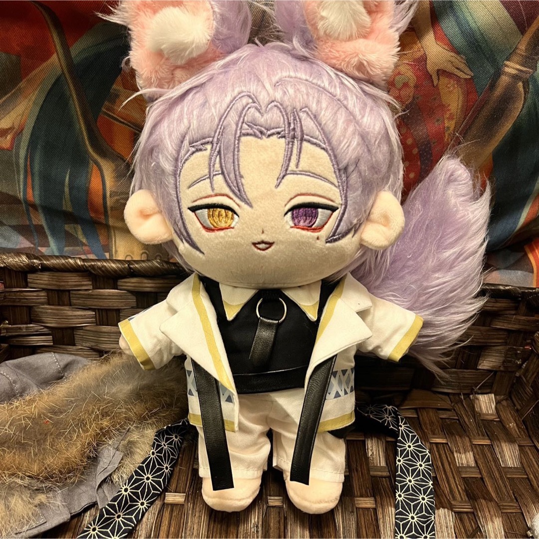 NU:カーニバル 玖夜 ぬいぐるみ 着せ替え 20cm 耳しっぽ付き 磁石の