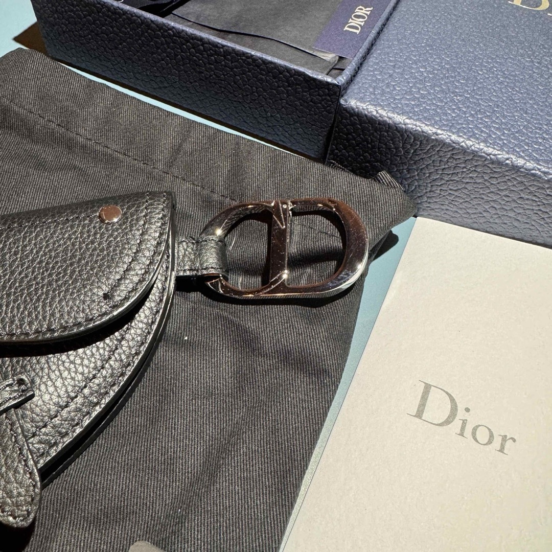 CHRISTIAN DIOR ディオール コインケース ブラック キーホルダー