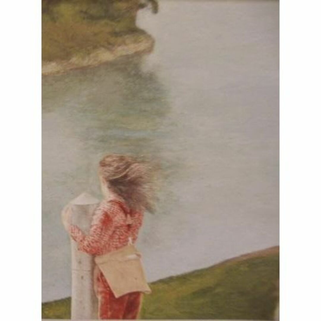 大津英敏、【帰船】、希少な大判額装用画集より、美品、日本人画家