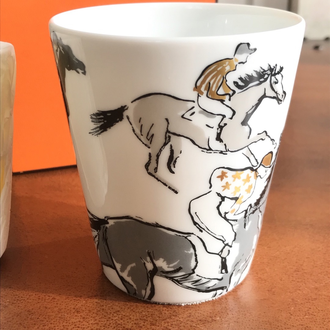 HERMES - エルメス エルメス銀座10周年 馬柄 陶器 キャンドルホルダー