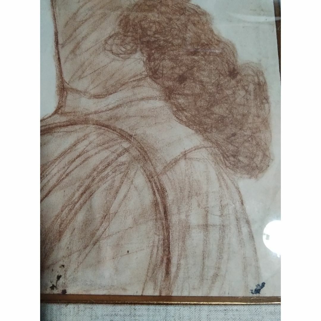 林武ペン画女性像6号巨匠真作美術年鑑評価1号500万円画家 林武ペン画