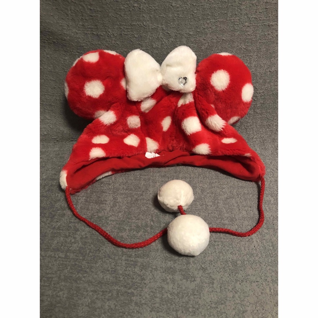 Disney - ディズニー ランド シー ファンキャップ ドット柄 リボン