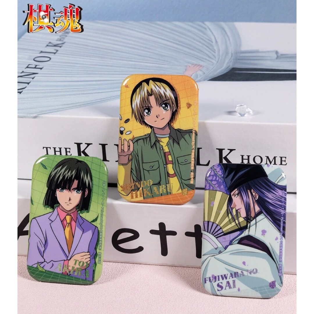 ヒカルの碁 中国限定 バッジ C◎進藤ヒカル 塔矢アキラ 藤原佐為の通販