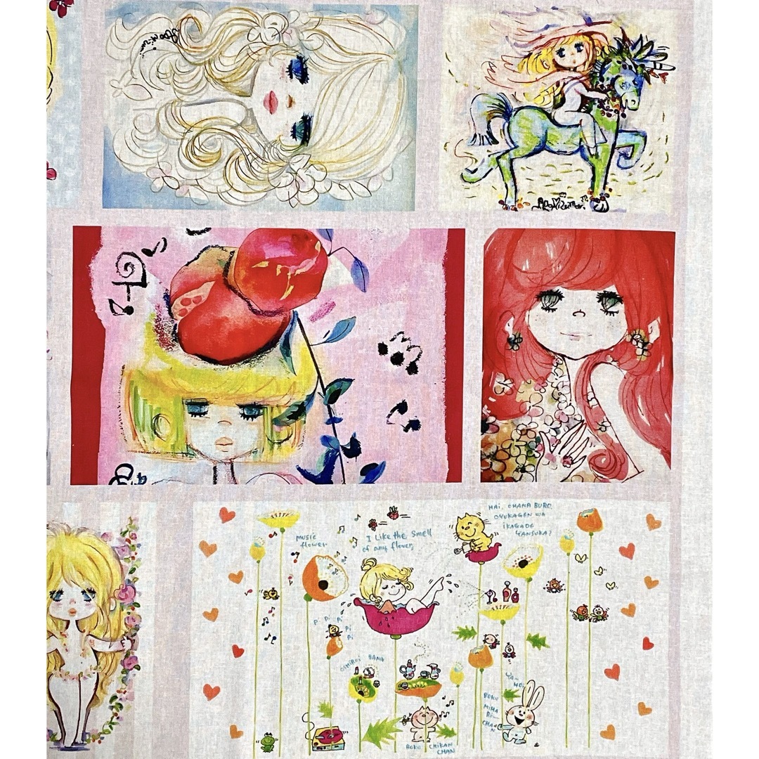 水森亜土 可愛い女の子 パネル生地の通販 by ユズリ's shop｜ラクマ