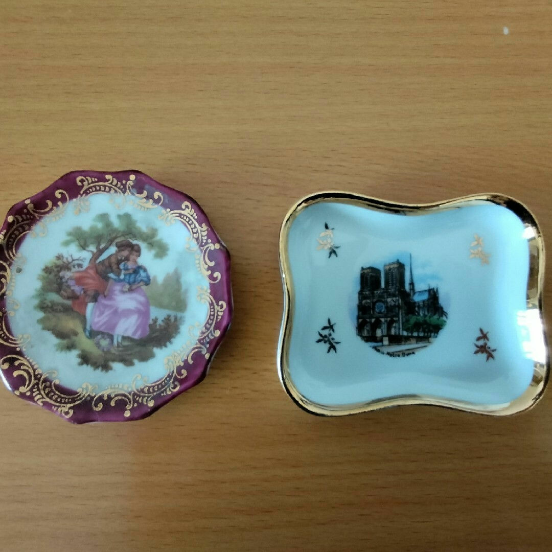 値下げ！リモージュ飾り皿約25.5cm ラージプレート 金彩 ヴィンテージ