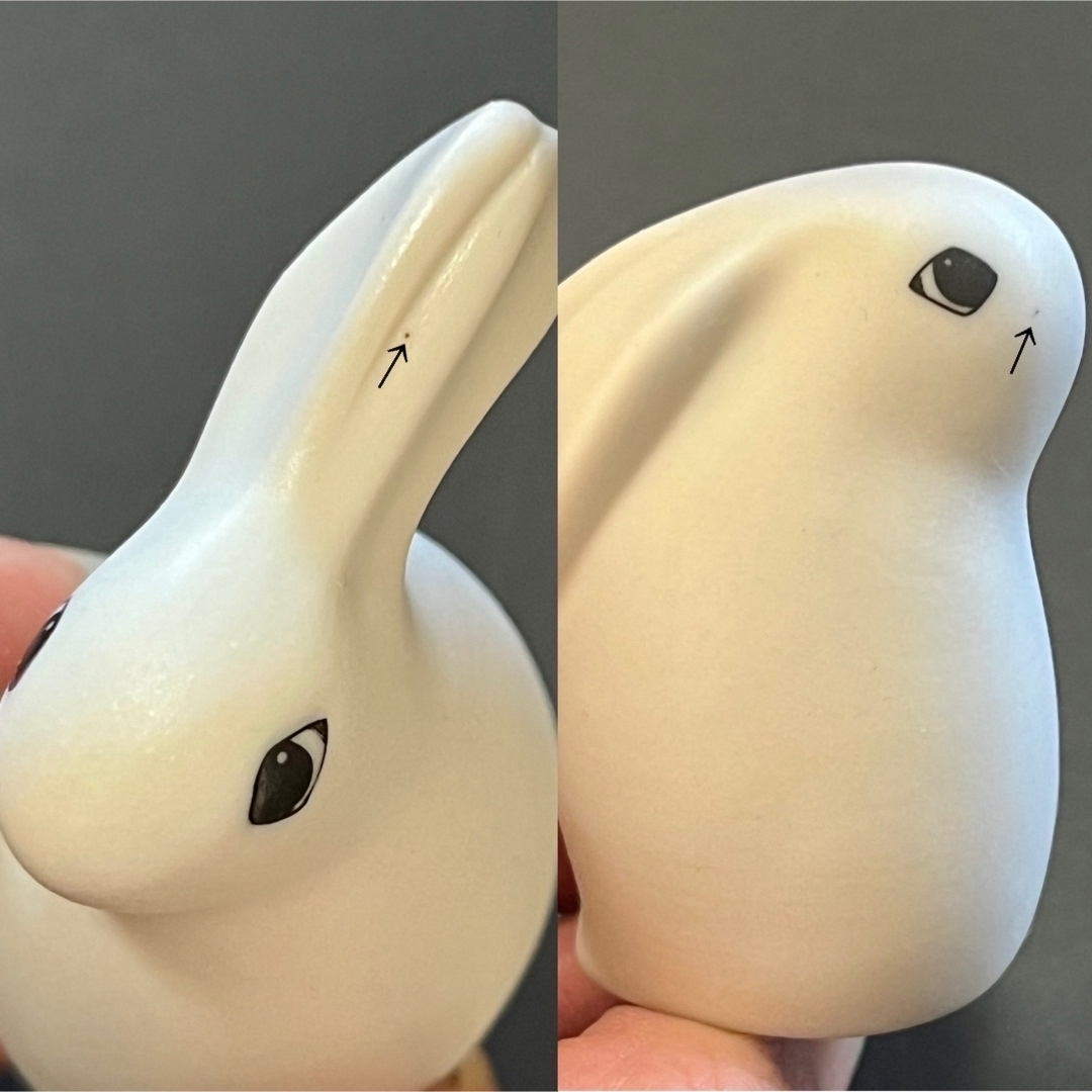 ARABIA - 【廃盤】ARABIA ヘルヤ うさぎの親子の置物 全種類 4点セット