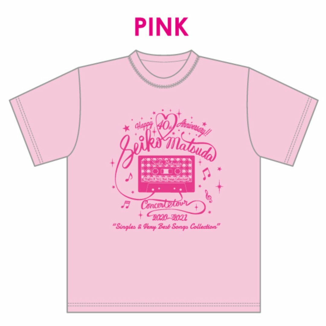 値引可能】松田聖子☆祝40周年記念☆ツアーTシャツXLサイズピンク新品