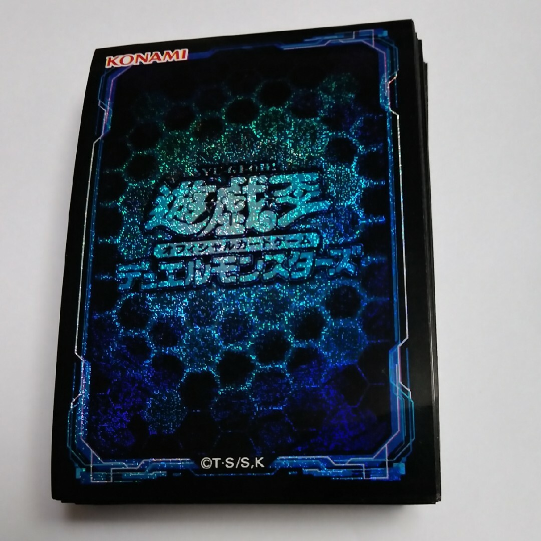 遊戯王 スリーブ 初期 ロゴ 青 ブルー 機械の叛乱 62枚 遊戯王