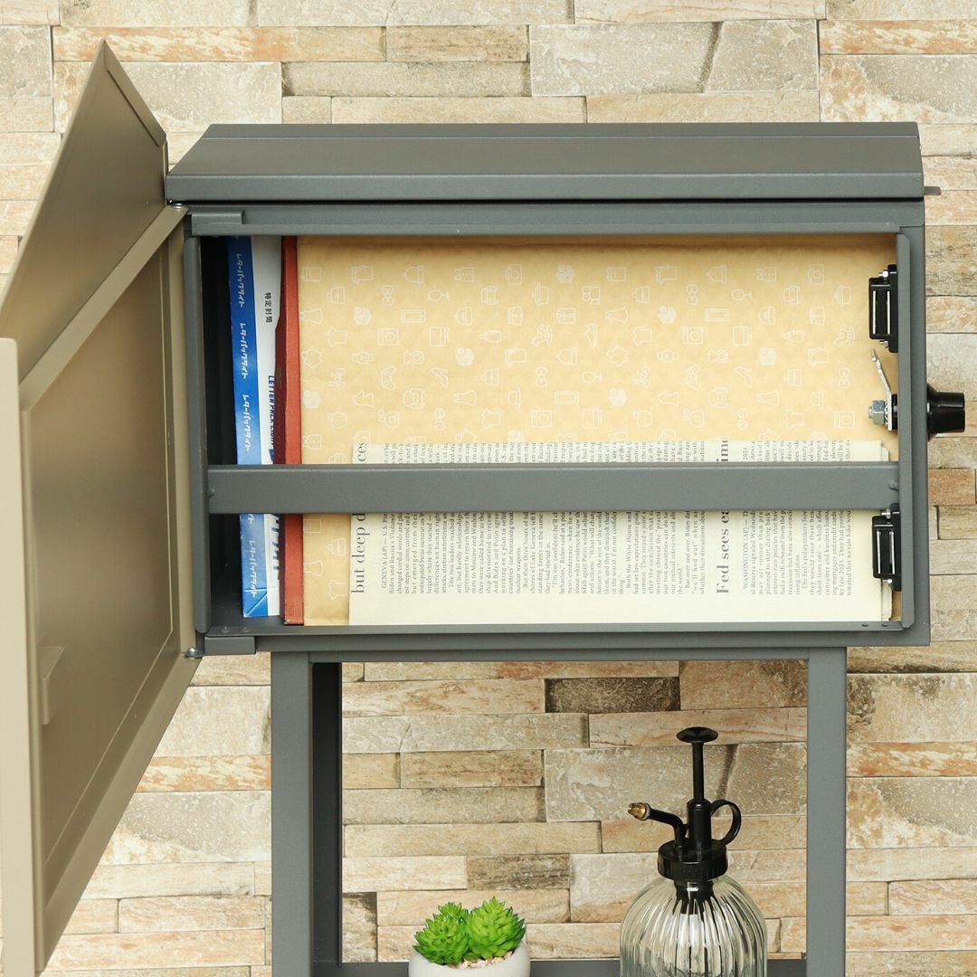 MJ PT DLA スタンドポスト 郵便ポスト ベージュの通販 by sunterra-HM