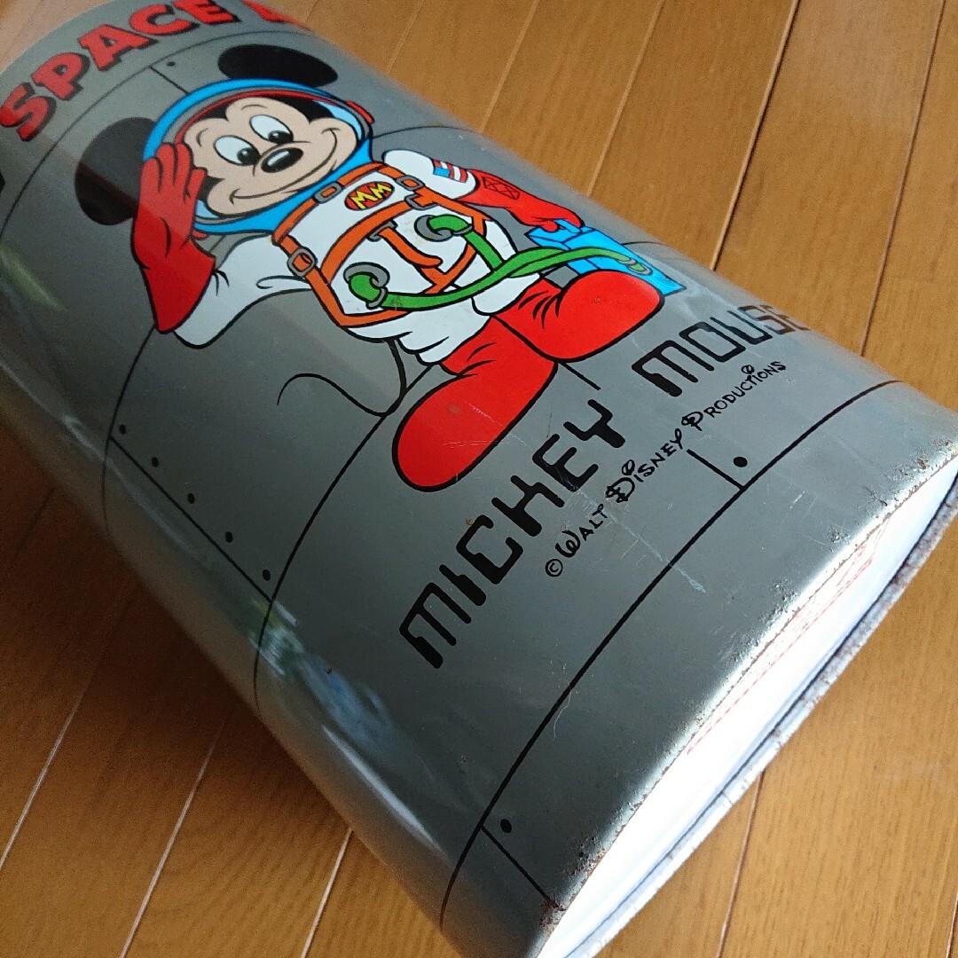 Disney - 昭和レトロ スチール製品 ゴミ箱 ミッキーマウス