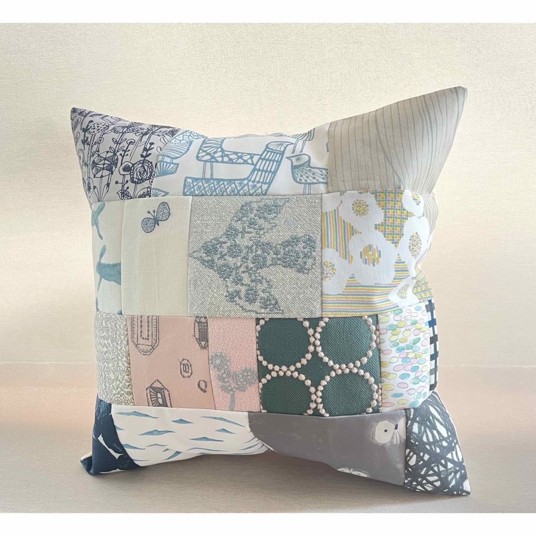 ミナペルホネン ハンドメイド クッションカバー☆pomppia brown ミナ