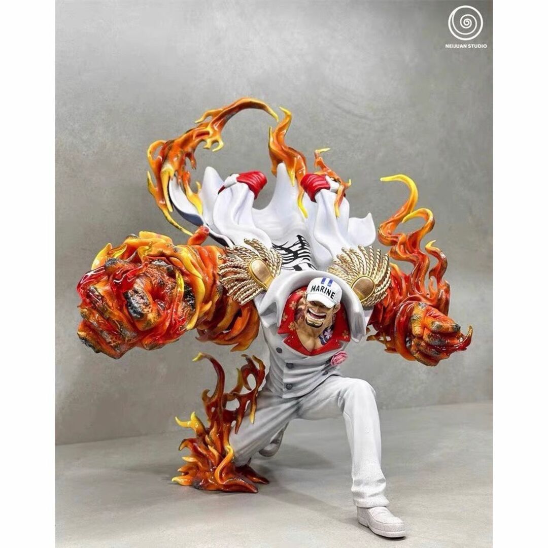 ワンピース 赤犬 元帥 サカズキ フィギュア ガレージキット 塗装済み