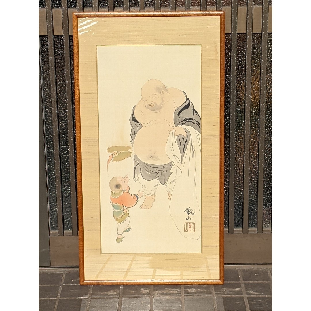 下村観山作 保存品下村観山作 観山の落款有 真作？模写？の通販 by