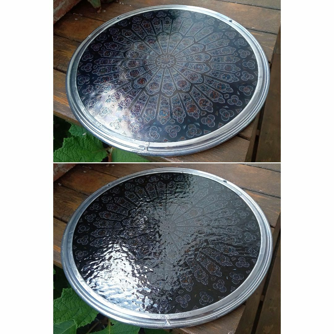 大判ノートルダム大聖堂(パリ)ステンドグラス 北のバラ窓 グラス