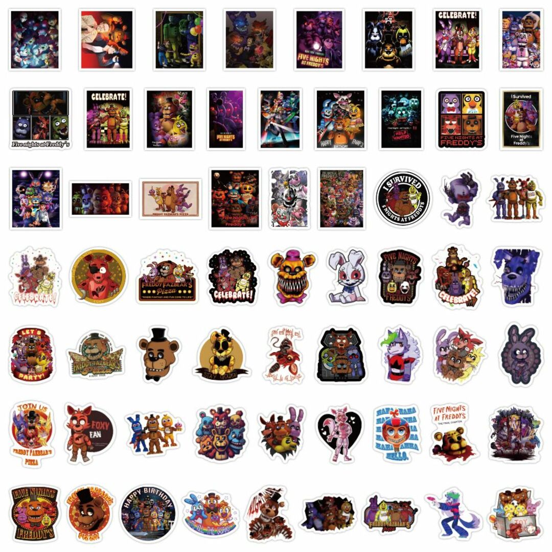 ファイブナイツアットフレディーズ ステッカー 62枚セット Ver.2