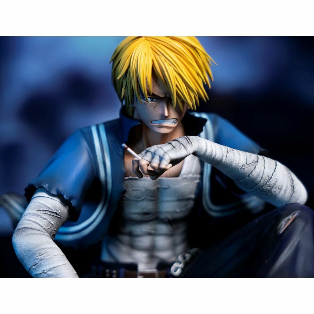 ワンピース 麦わら海賊団 ケガ サンジ ガレージキット フィギュアの