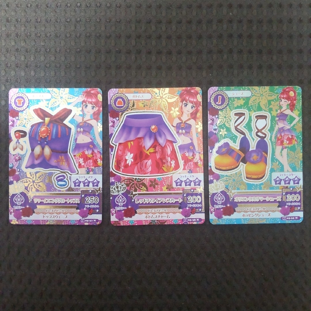 旧アイカツカード 紅林珠璃 サマーイブニンググロートップスコーデ 3