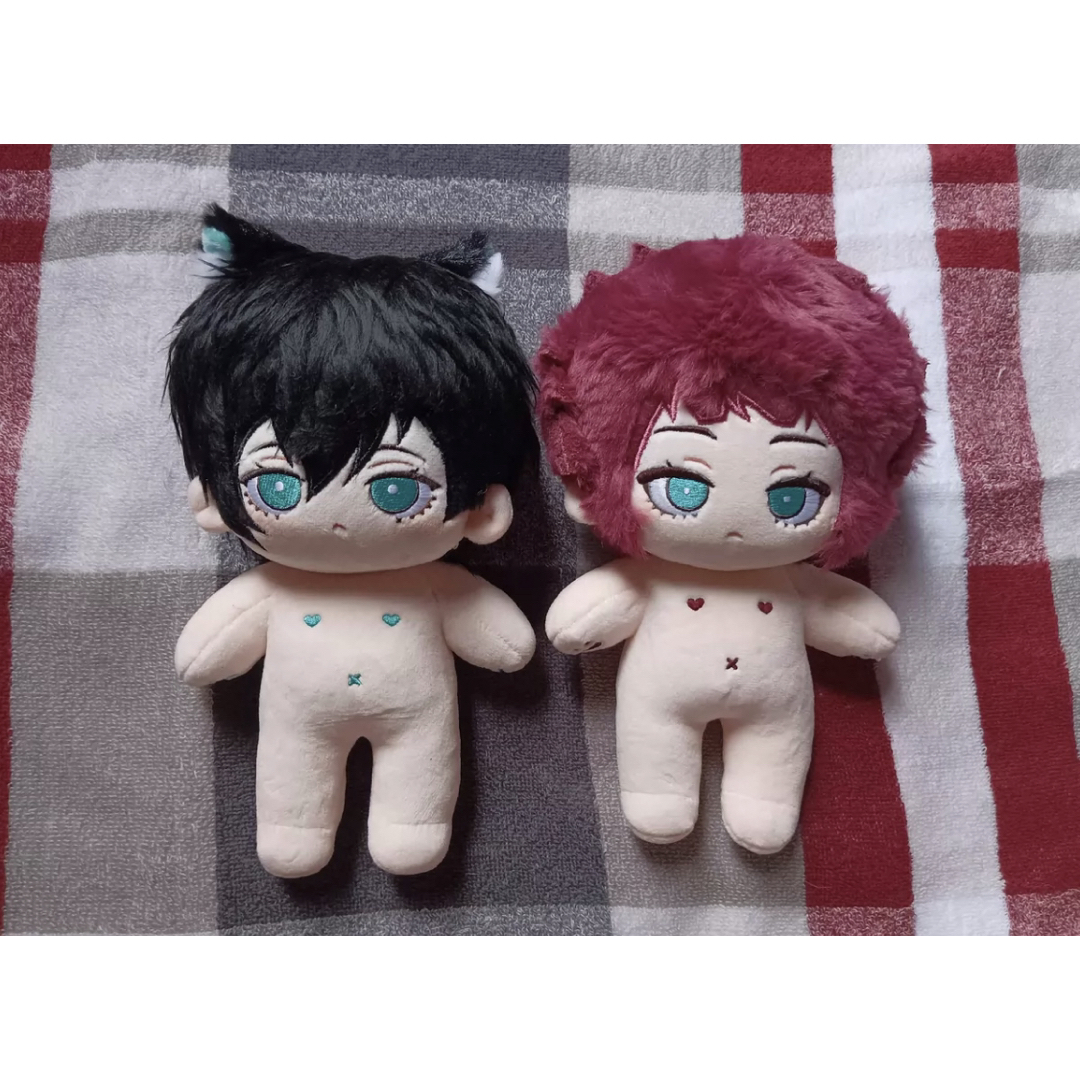 ブルーロック 糸師 凛・糸師 冴 20cm 着せ替えぬいぐるみ《猫耳＋尻尾