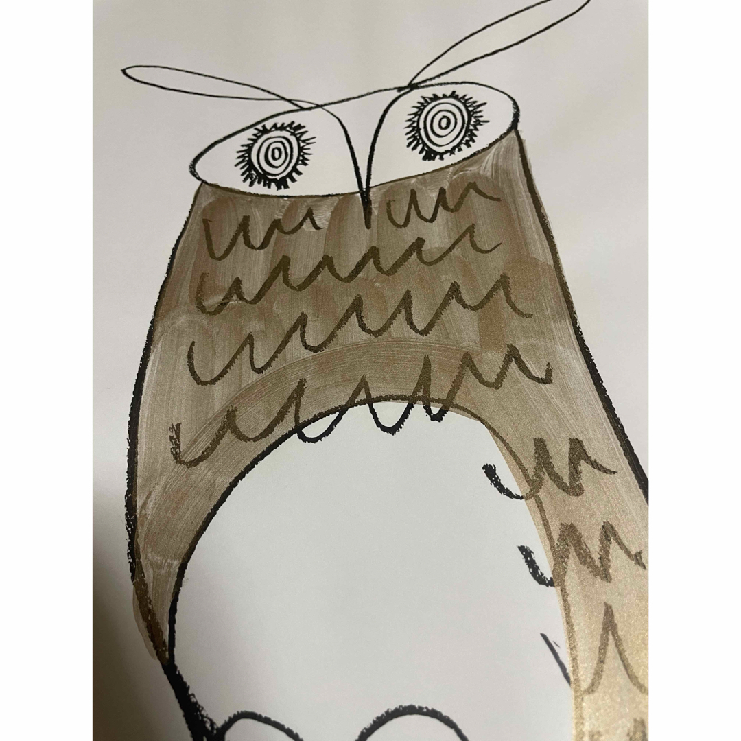 IDEE - 山口一郎 アートポスター A2サイズ owl フクロウの通販 by