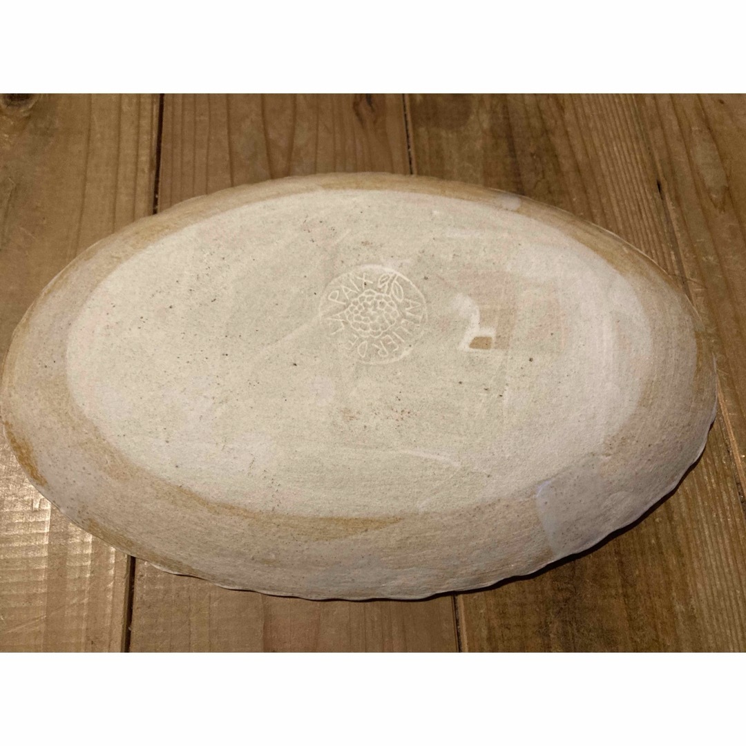 未使用】鹿児島睦さん 手描き楕円皿 花の通販 by プラネット's shop