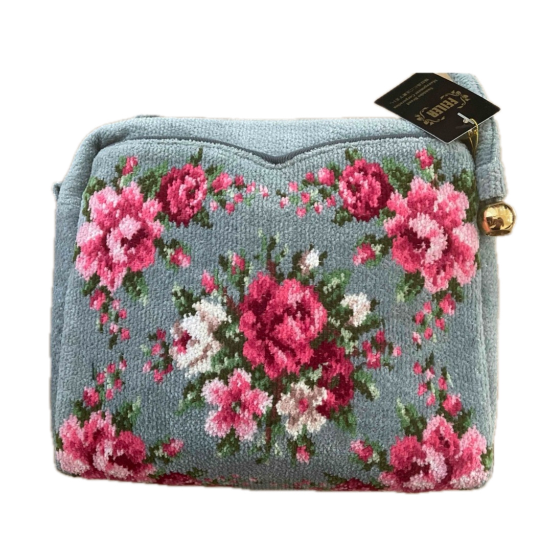 FEILER - FEILER フェイラー ショルダーバッグ グレー ローズ柄 軽量