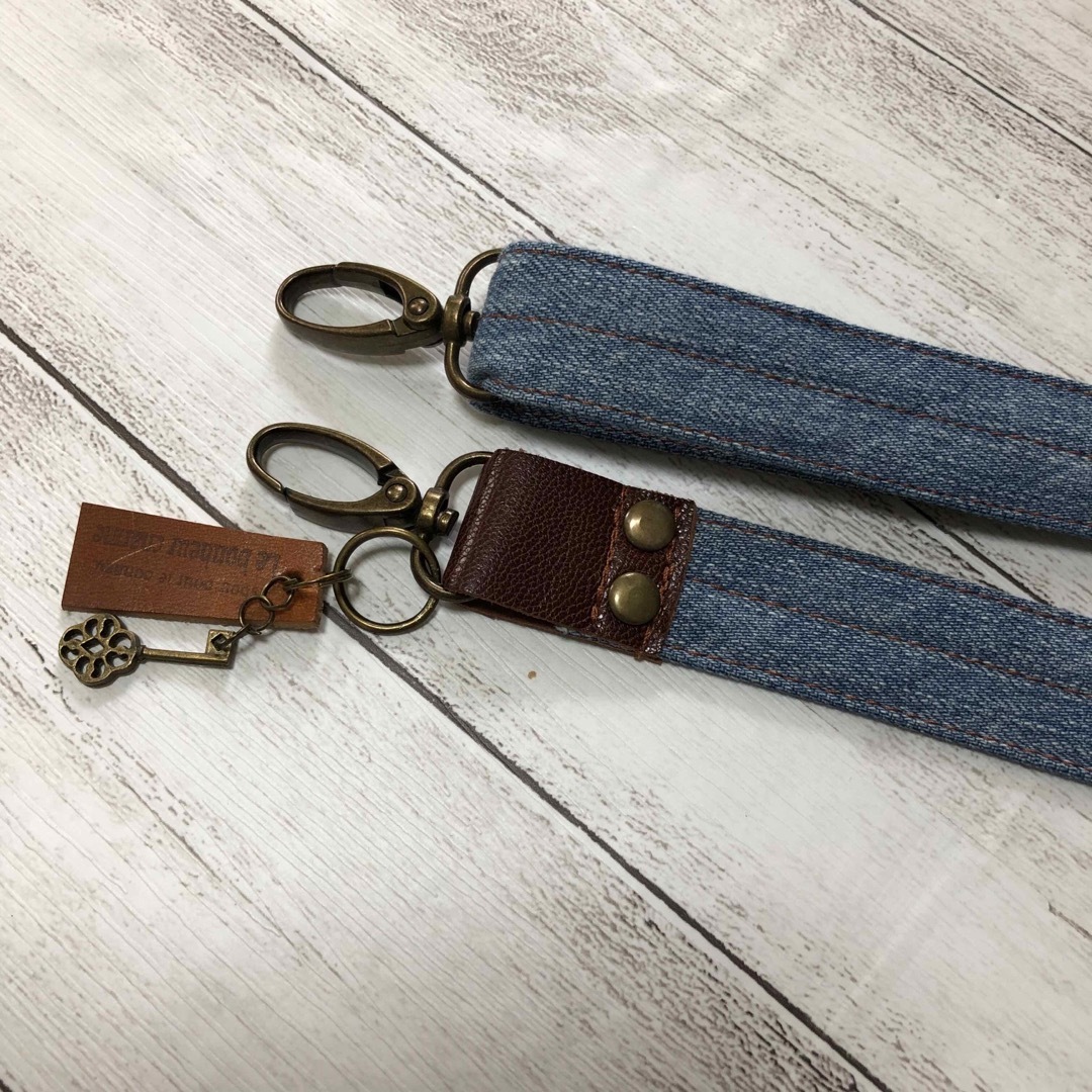 男女兼用、デニムリメイク、ショルダーベルト