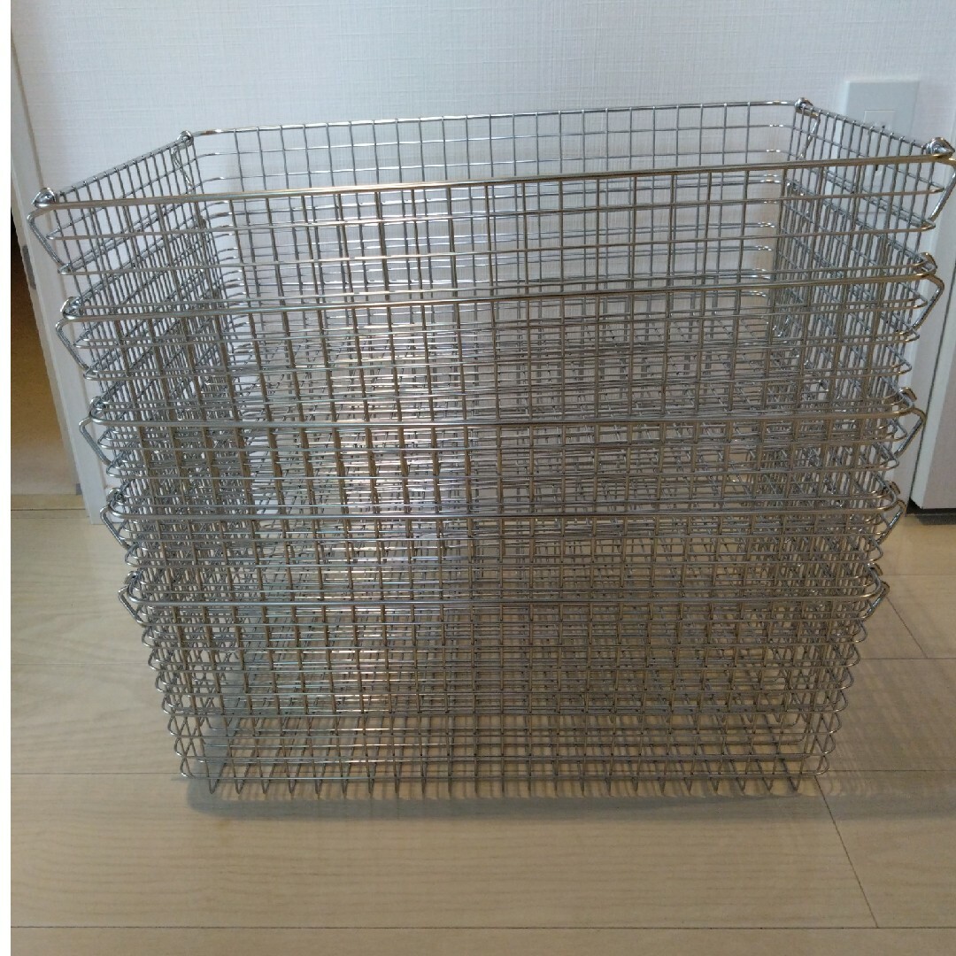 MUJI (無印良品) - 無印 ステンレスワイヤーバスケット5個セットの通販