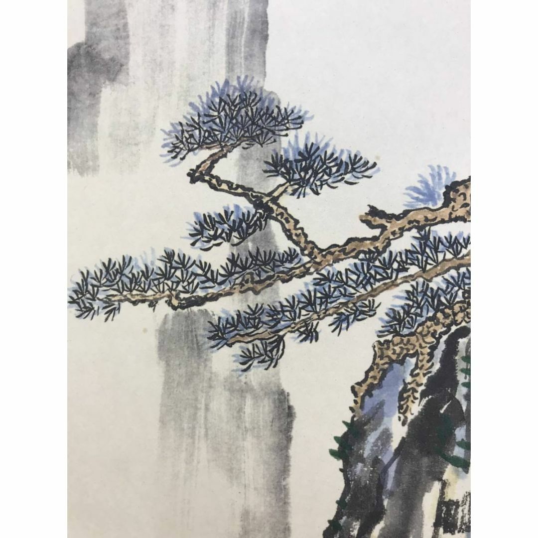 複製】越仙/山水図/印刷/工芸品/掛軸☆宝船☆AD-477の通販 by 掛軸