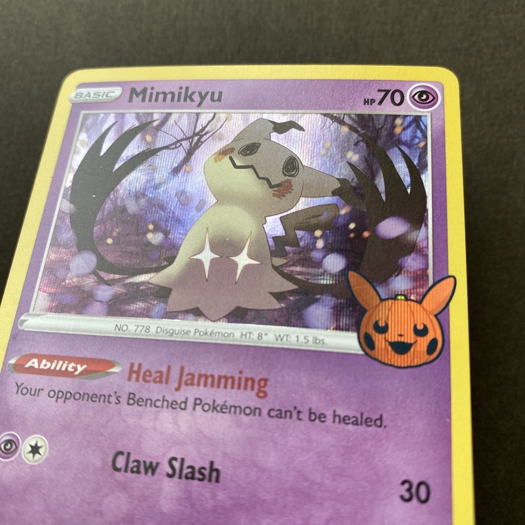 ポケモン - ミミッキュ 英語版ポケモンカード キラ ハロウィンの通販