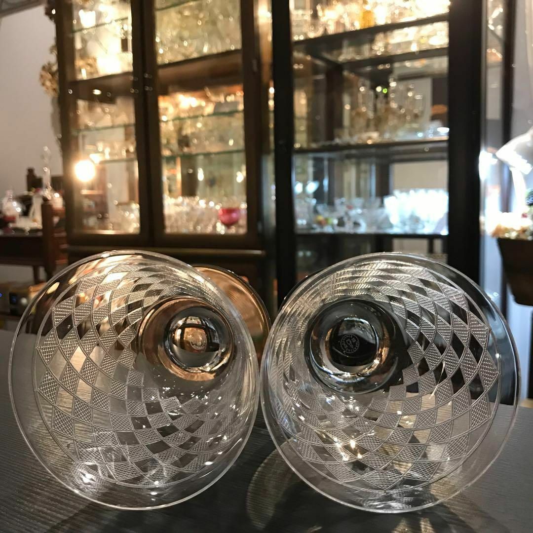 素敵オールドバカラBACCARATキブロン Quiberon水、ワインペア♡特大