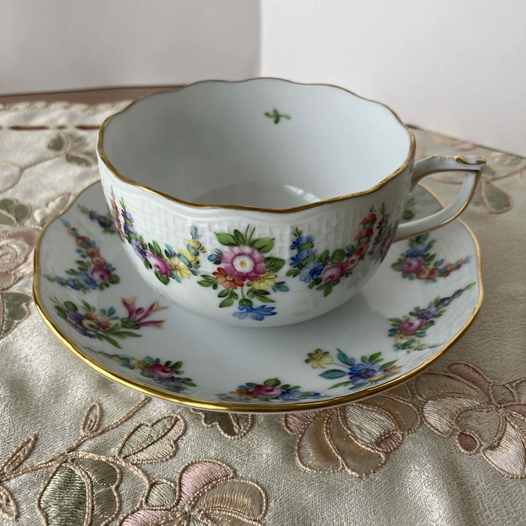 ヘレンド小花パーティープレート