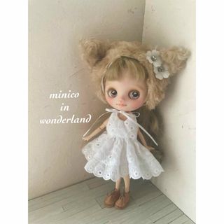 一点物麦わら帽子モンストミディブライスオフ白色