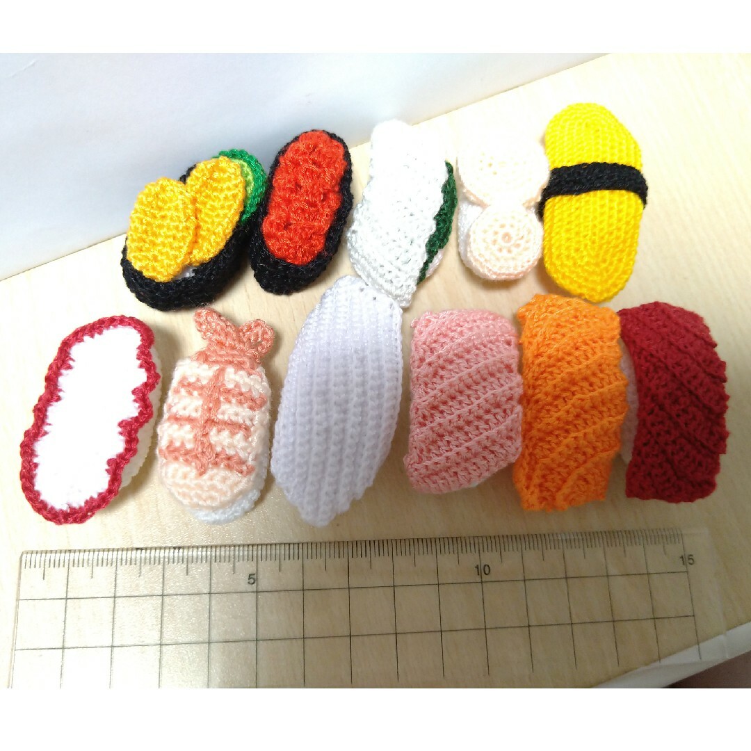 あみぐるみ お寿司 11個セットの通販 by あいあい's shop｜ラクマ