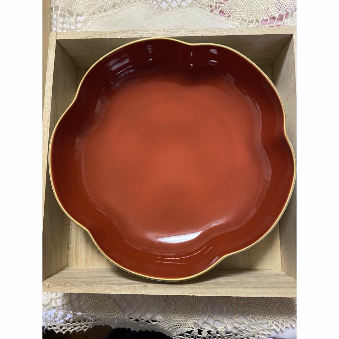 深川製磁 - 深川製磁 紅寿梅型鉢(未使用、実家保管品)の通販 by 蔵と国