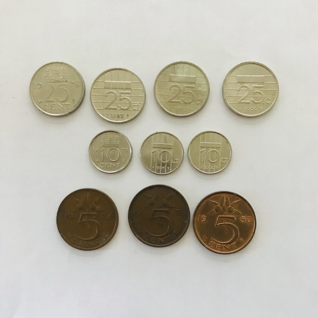 オランダ 旧硬貨セット 20.95オランダギルダー （12）