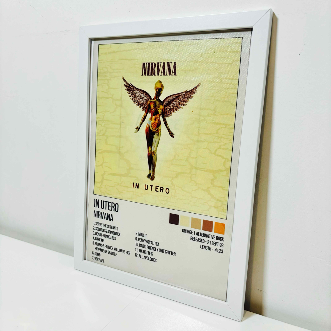 白額付きポスター】ニルヴァーナ Nirvana In Utero（新品）の通販 by