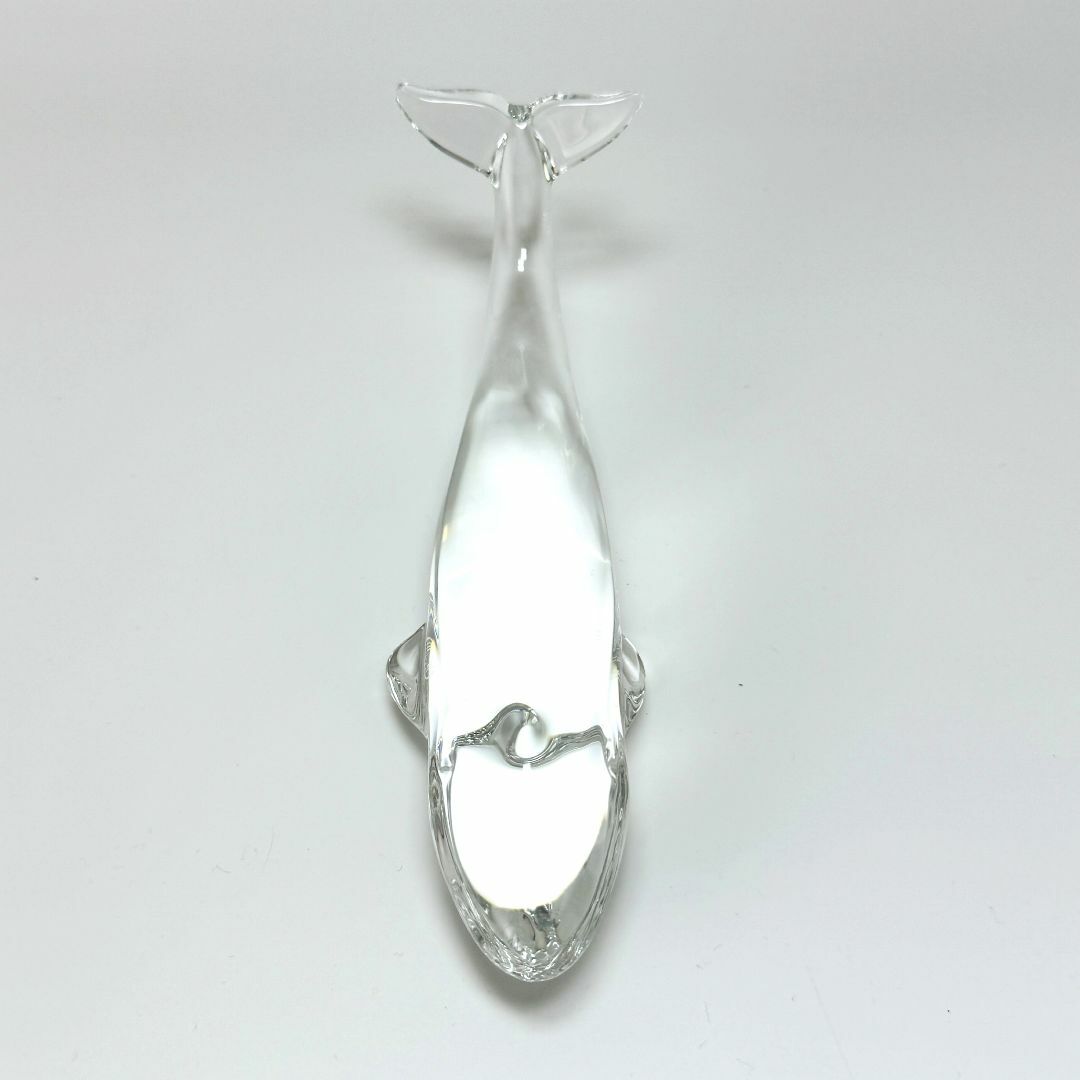 バカラ】動物 クジラ 置物 配送 インテリア☆美品☆幸運 金運 仕事運