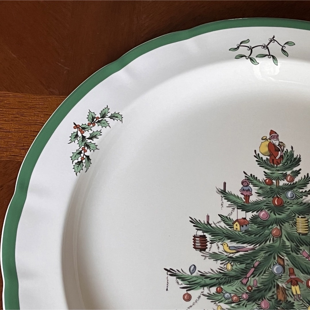 美品】英国製 スポード ☆クリスマスツリー☆パーティプレートの通販