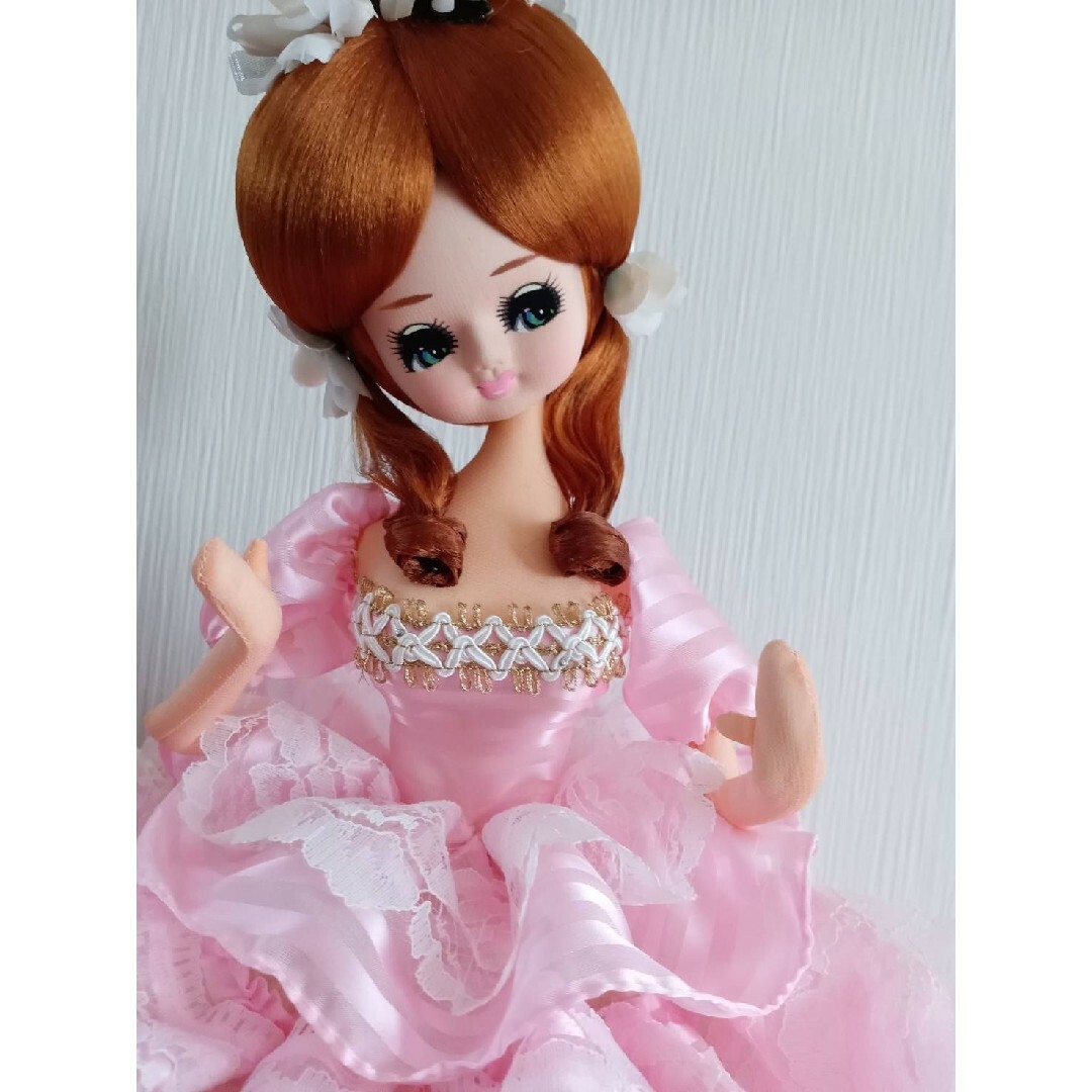 昭和レトロ フランス人形 ピンクドレスの通販 by 雪見だいふく's shop