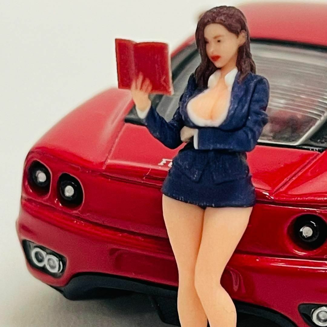 1/43 オーシャンコスモス 女教師 フィギュア ミニカーに 1/64より大の