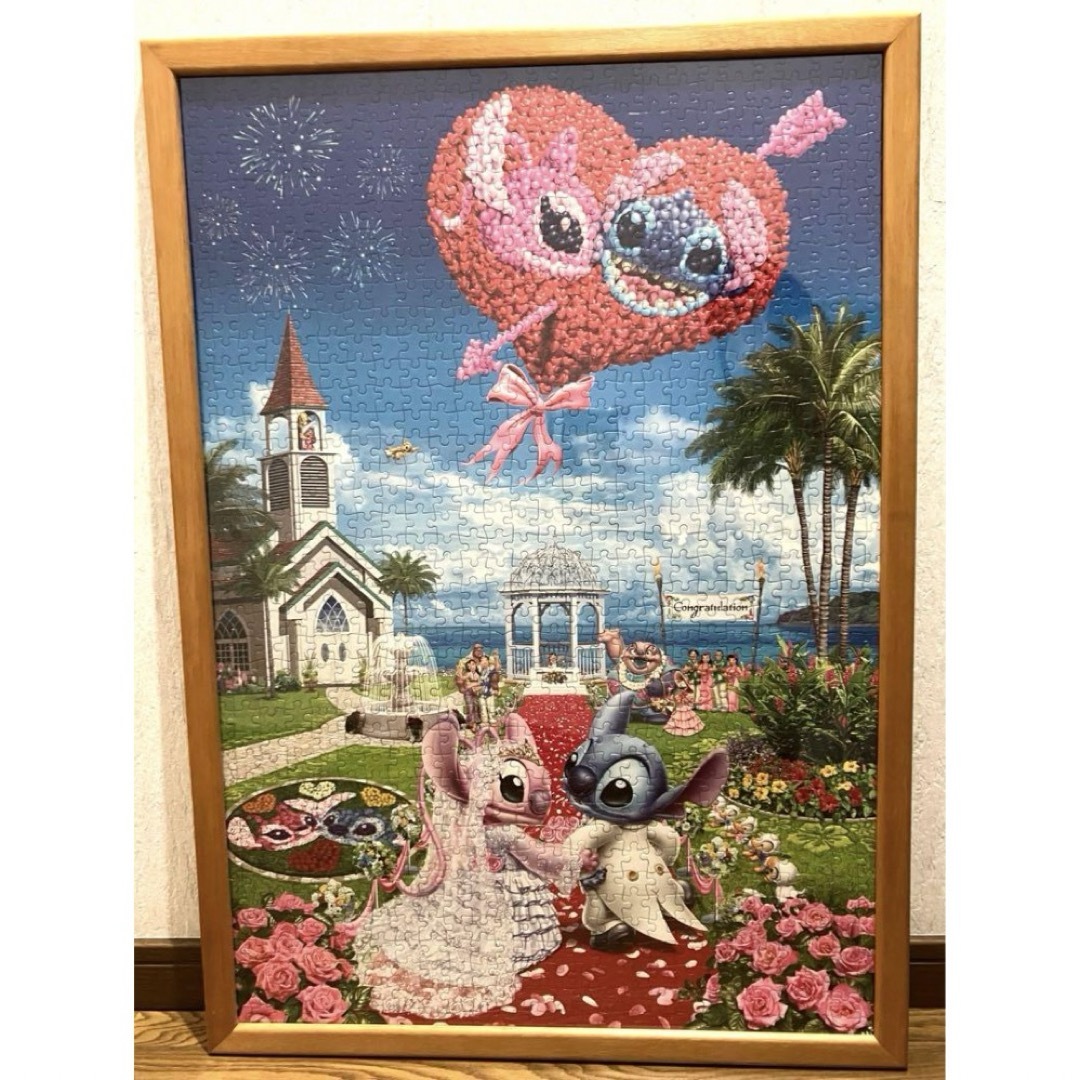 Disney - スティッチ ジグソーパズル 4つセット 完成済 ディズニーの