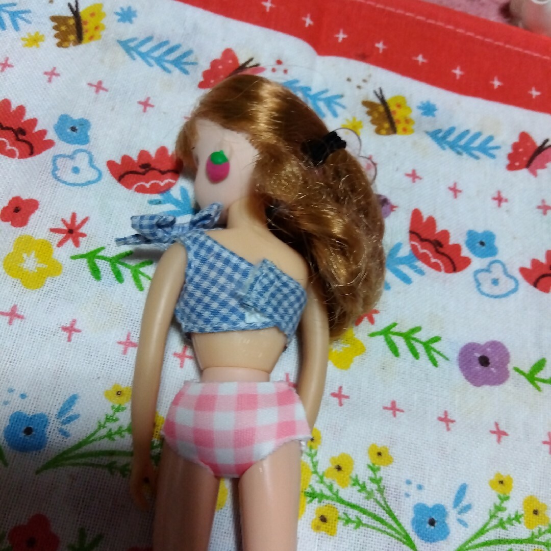 ハンドメイド リカちゃん パンツ 6枚セット チェック 人形 キャッスル