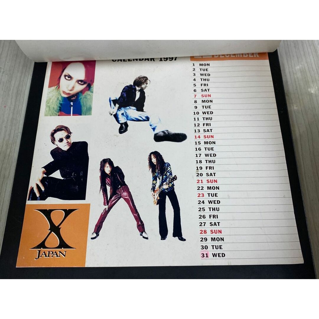 3-◇ 卓上カレンダー X JAPAN CALENDAR 1997 hide Yoshiki Toshi HEATH