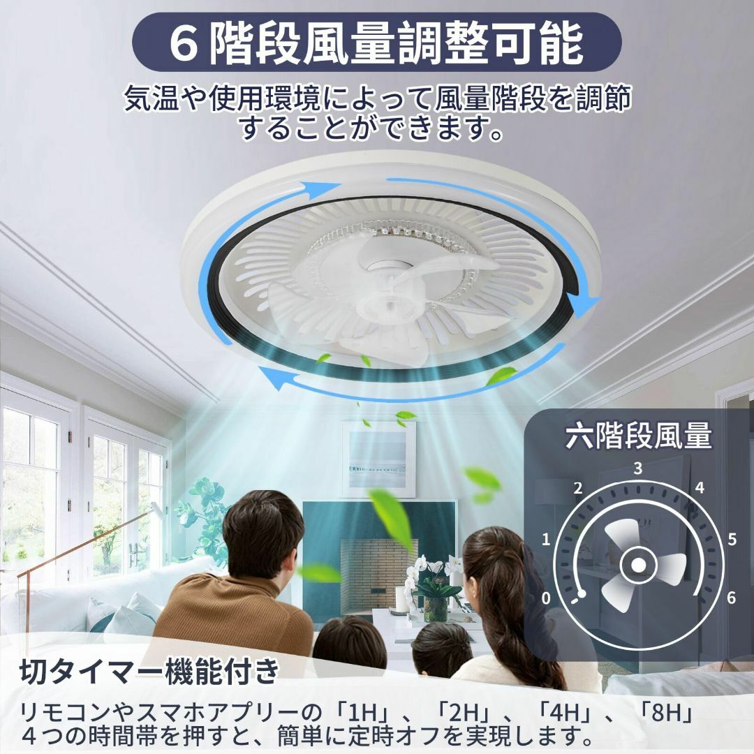 色:ブラック】ZXhome シーリングファンライト シーリングライト ファン