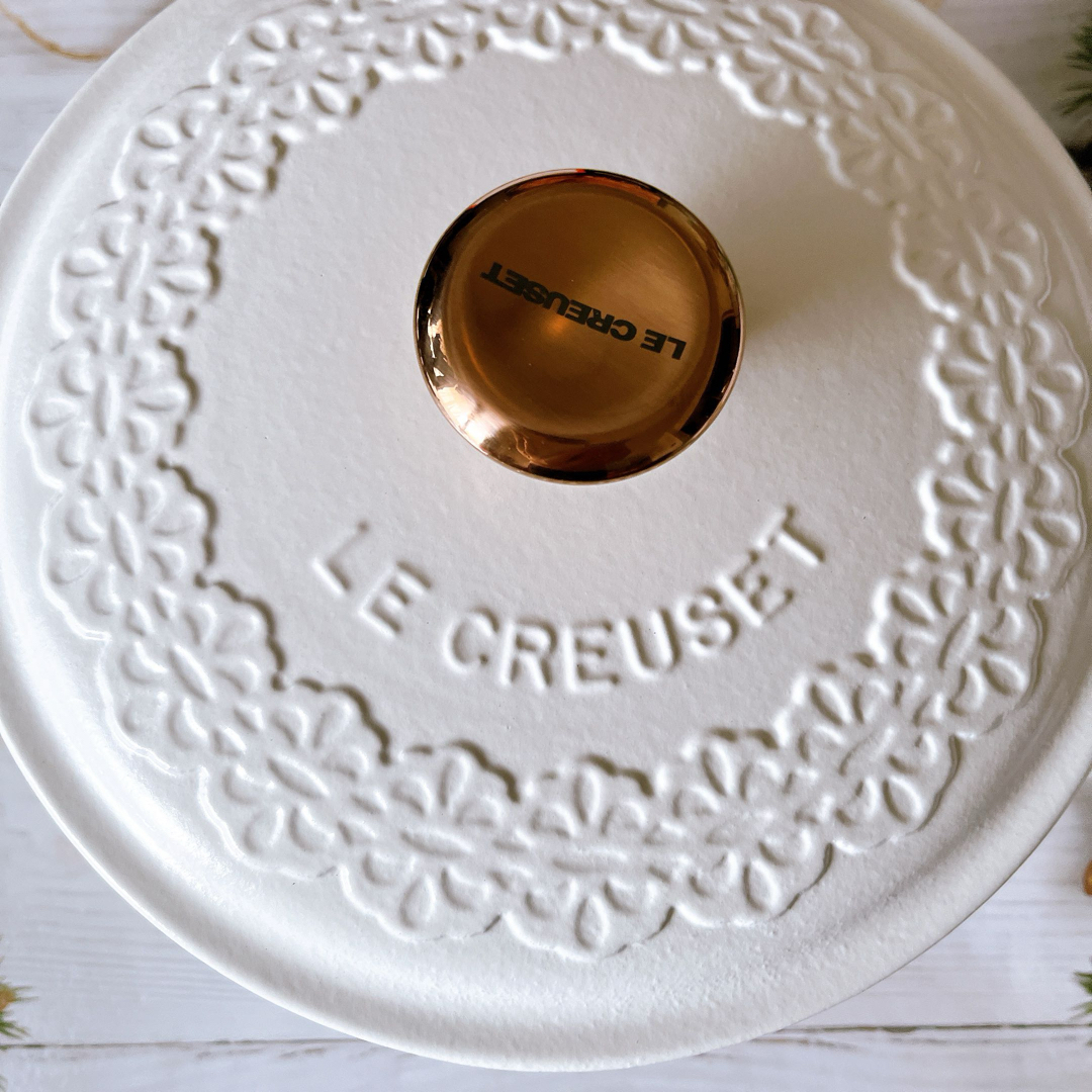 LE CREUSET - ♡ルクルーゼ ココットロンド 20cm レースレリーフ