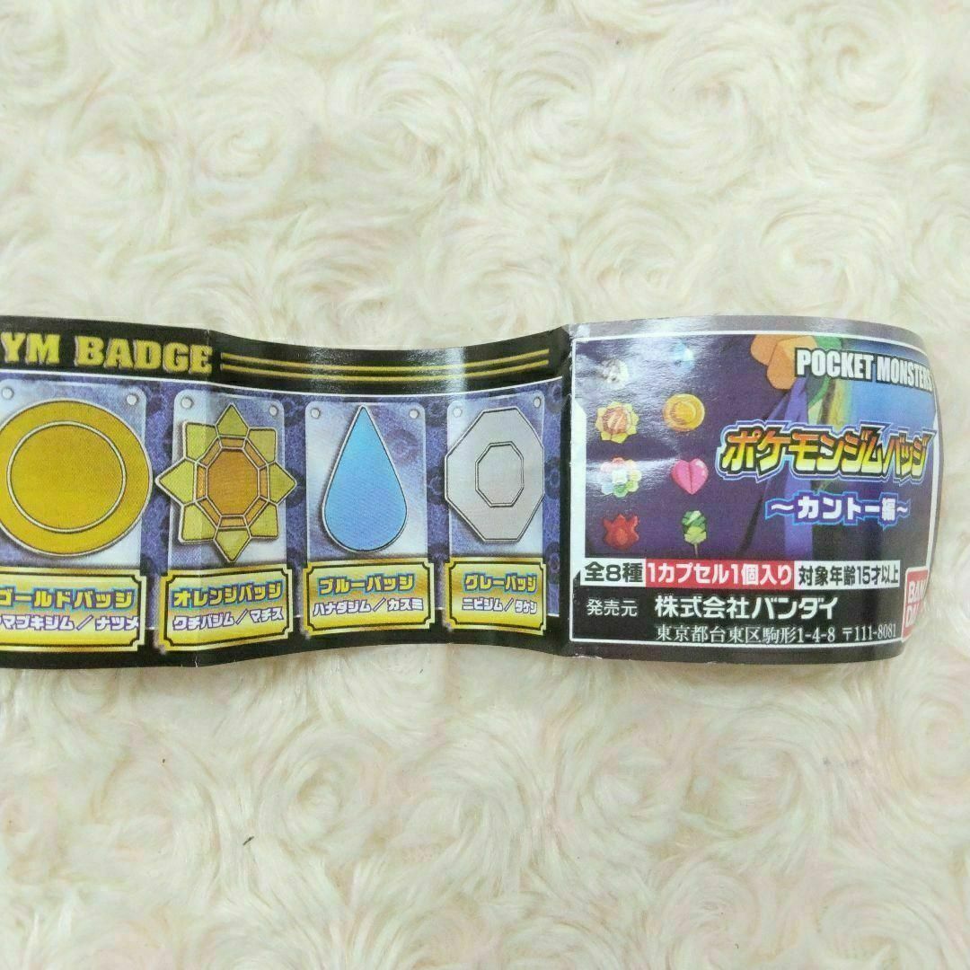ポケットモンスター ポケモンジムバッジ ～カントー編～ 全8種