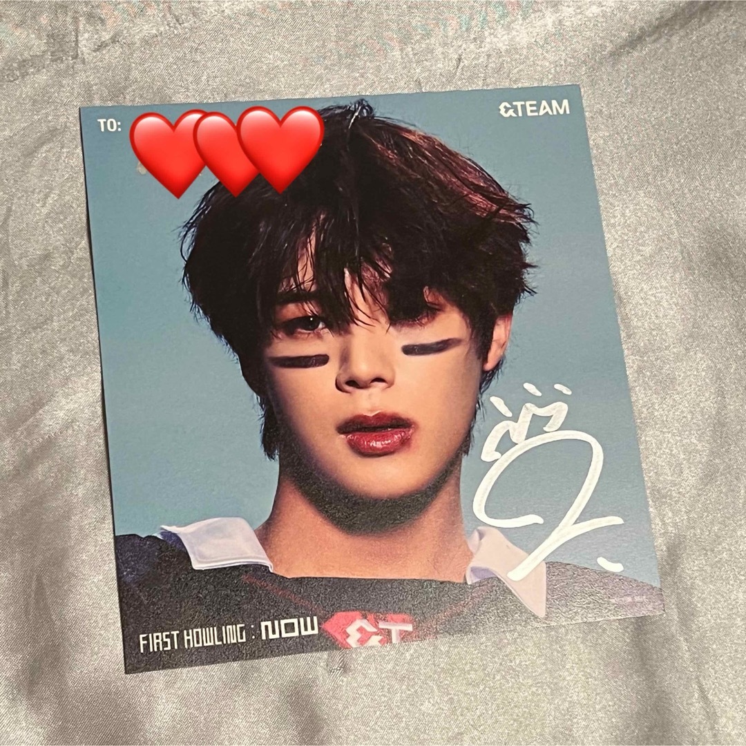 &TEAM - &TEAM K ケイ 直筆サイン 個別 サイン会 オフイベの通販 by